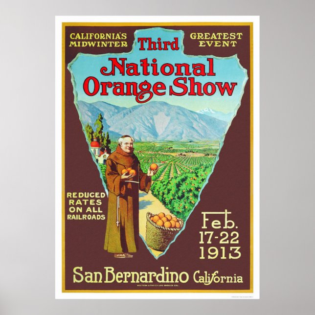 Pôster 3º Programa Nacional Laranja 1913 (Frente)