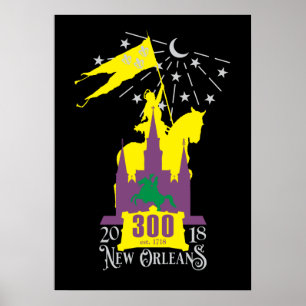 Poster 300º Aniversário de New Orleans
