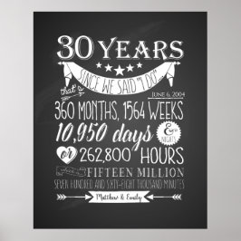 Poster 30, 30 anos de casamento.