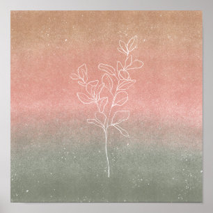 Poster 30,5 x 30,5 cm - Folhas