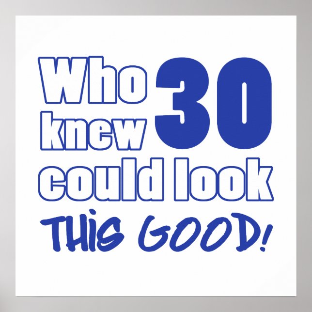 Poster 30 Anos Parece Bom (Frente)
