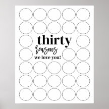 30 Razões Pela Qual Te Amo Aniversário.