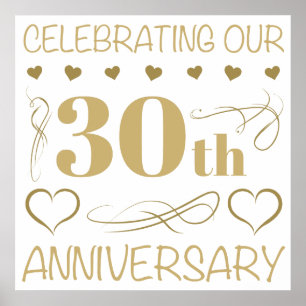 Poster 30o Aniversário de casamento