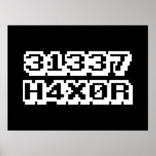 PÔSTER 31337 H4X0R