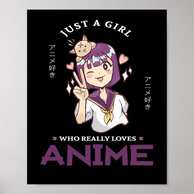Poster 31.Apenas Uma Menina Que Ama Mesmo Anime (Frente)