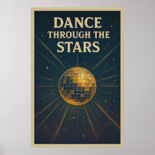 Poster 32, Através das Estrelas, Arte Vintage
