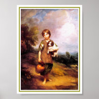32a Cottage Girl with Dog