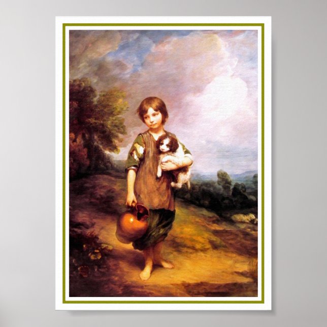 Pôster 32a Cottage Girl with Dog (Frente)