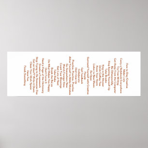 Poster 33 Maneiras De Ficar Criativo