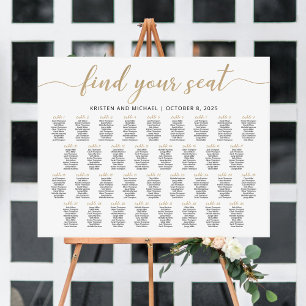 Poster 34 Mesa Encontre seu plano de gráfico de assento