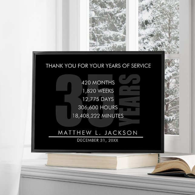 Poster 35 Years Retirement or Employee Appreciation Gift (Criador carregado)