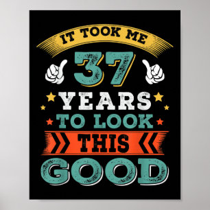 Poster 37 Anos De Idade Citam Gráficos Engraçados 37º B-