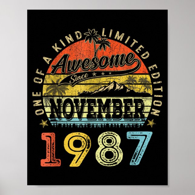 Poster 38 Limited Edition 1987 One Of A Kind November 38t (Frente)