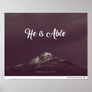 Pôster 3:20 de Ephesians - pode