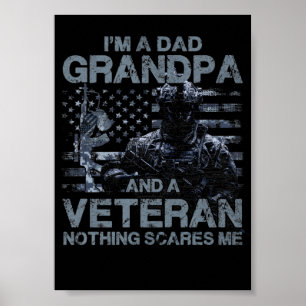 Poster 3 Avô Veterano Azul Marinho Cerúleo Cinza cor