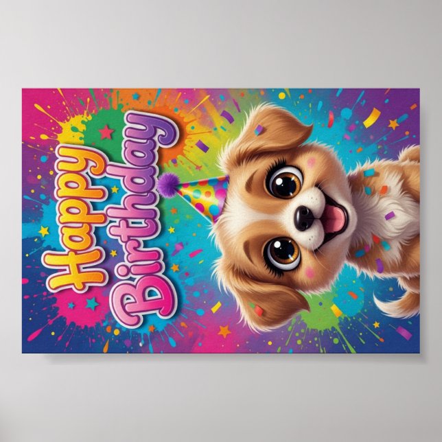 Poster #3 Cartaz de Aniversário (Frente)