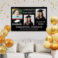 3 Colagem de Fotos Congrats Graduado 2026 Preto