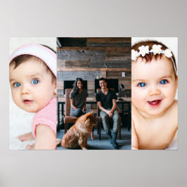 Poster 3 Colagem de Fotos Personalizadas