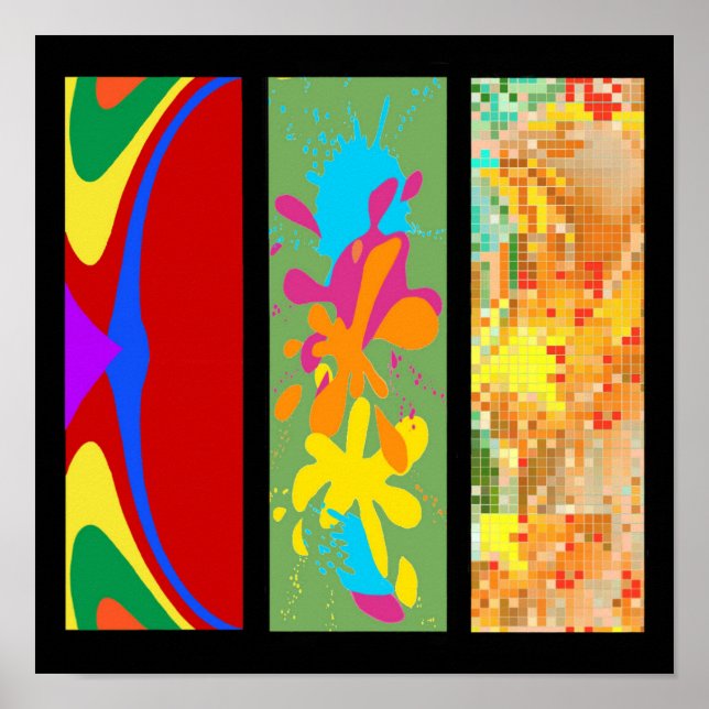 Poster 3 cores do painel (Frente)