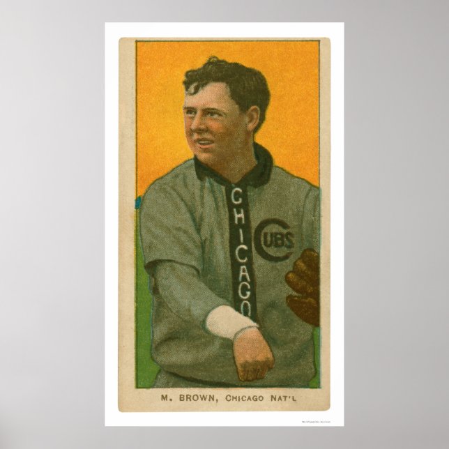 Pôster 3 Cubs castanhos de dedos Baseball 1911 (Frente)