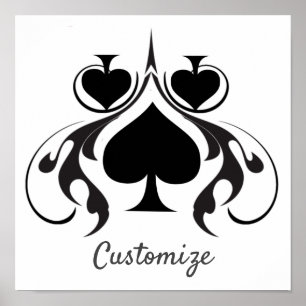 Poster 3 Espadas Negras Tribal Thunder_Cove