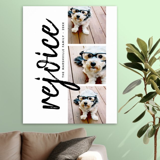 Poster 3 Foto Colagem Moderna de Feliz Natal (Photo Collage Poster)