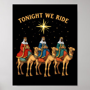 Poster 3 Homens Sábios Esta Noite Nós Cavalgamos Natal 