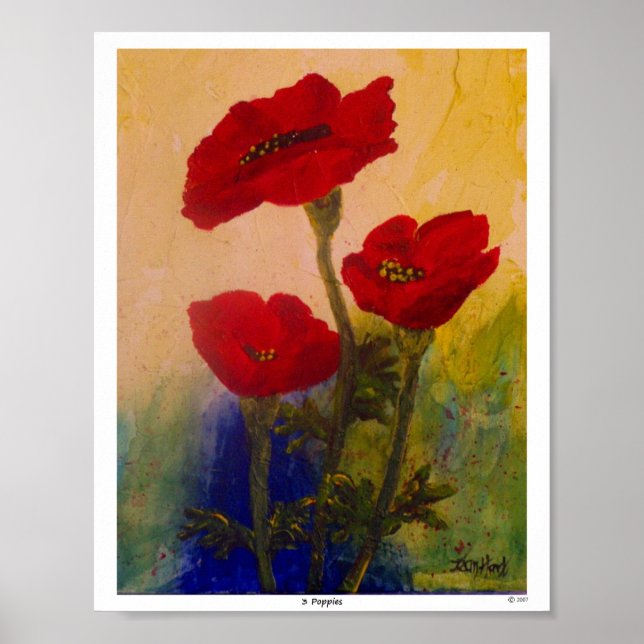Poster 3 Poppies (Frente)