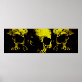 Poster 3 skulls