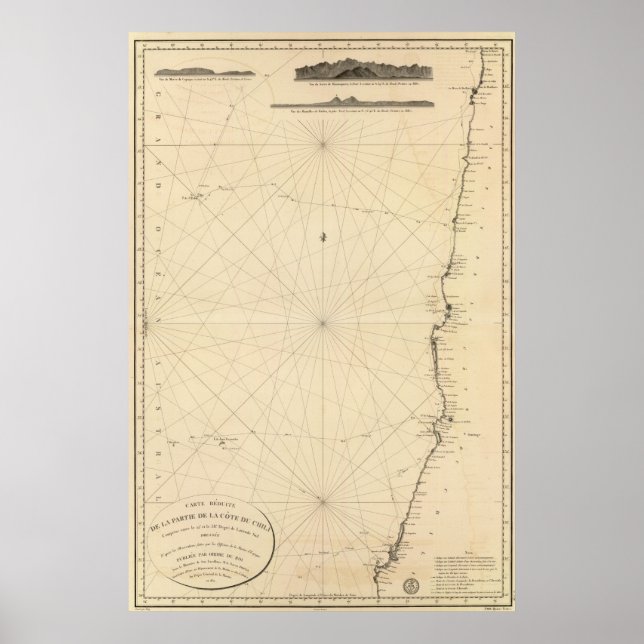 Poster 3 visões costeiras, Chile (Frente)