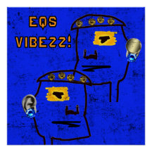 3D EQ VIBEZZ Poster brilhante!