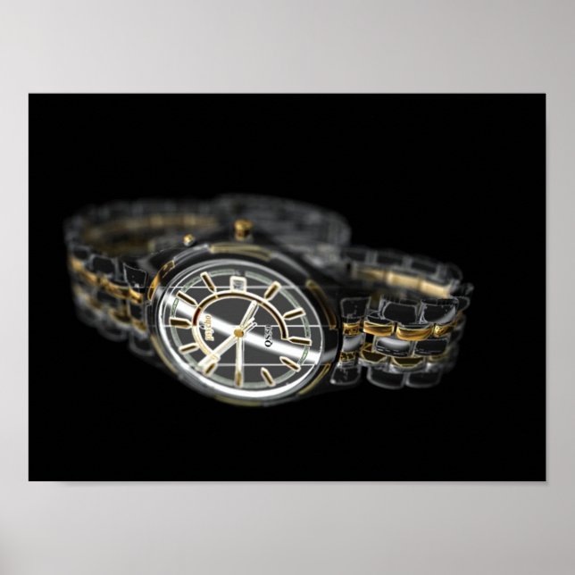 Pôster 3d Relógio (Frente)