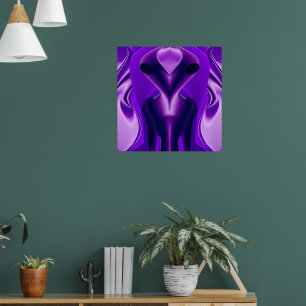 Poster 3D Sonhos Roxos Arco-Íris, Alienígena