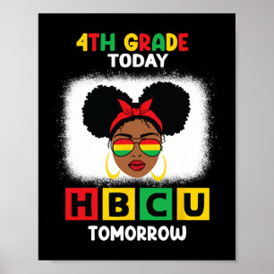 Poster 4º ano Hoje Hbcu Amanhã Historicamente Negro C