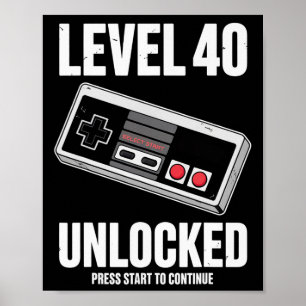Poster 40 anos 40 anos, 40 anos, nível de oferta de anive