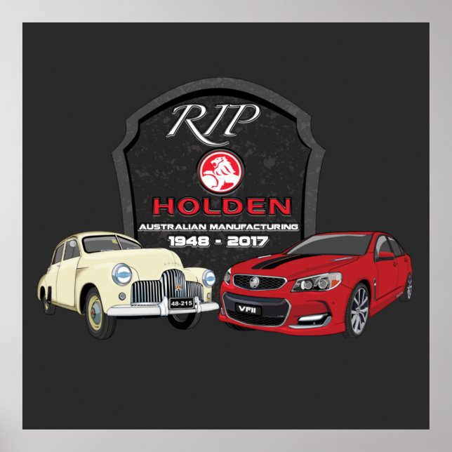 Poster 40 anos de Holden Manufacturing in Australia T-Sh (Frente)