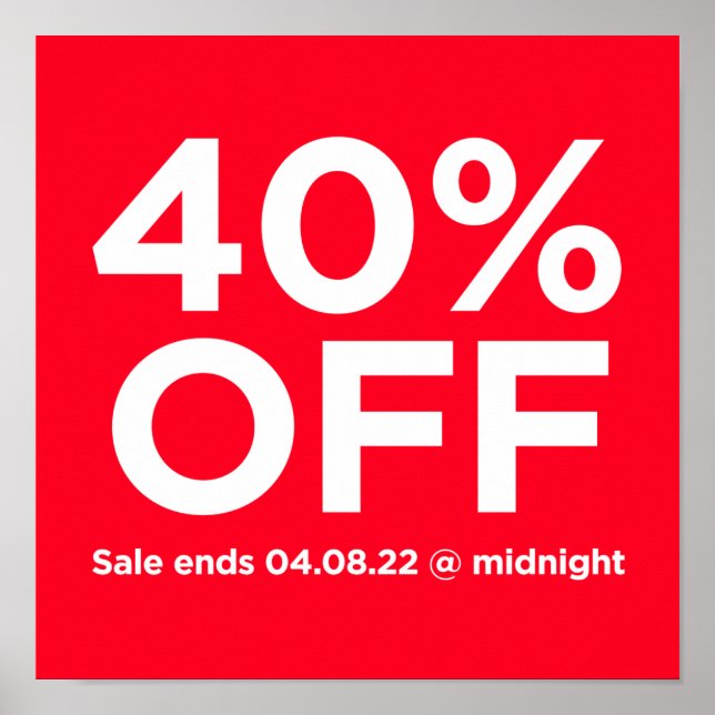 POSTER 40$ OFF (Frente)