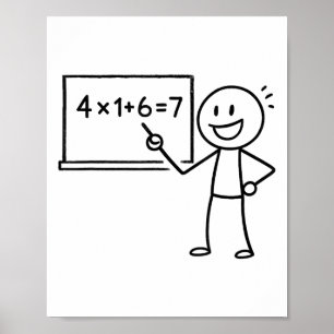 Poster 41 67 Meme 41 67 Engraçado Professor de Matemática