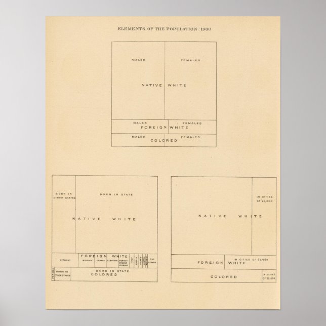 Poster 41 Elementos da população 1900 (Frente)