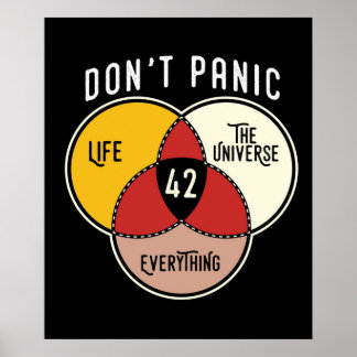 Poster 42 A resposta à vida O universo e tudo