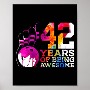 Poster 42 Anos De Boliches Incríveis 42.O Aniversário