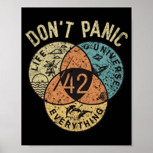 Poster 42 Resposta à Vida O Universo e Tudo Não
