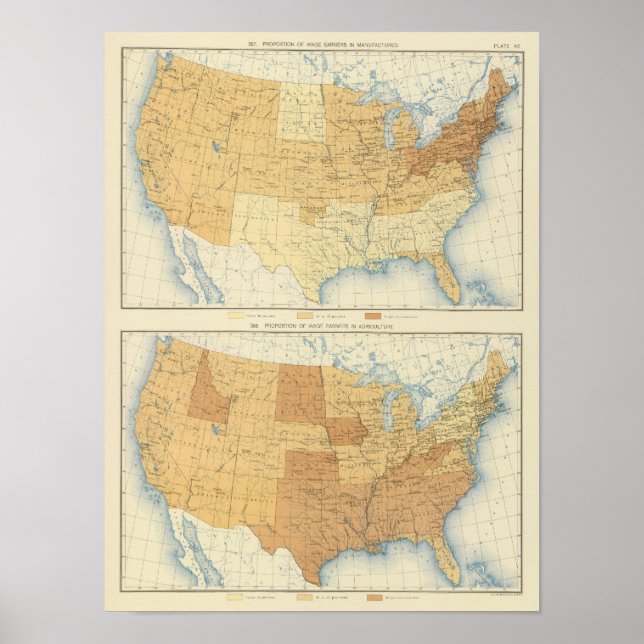 Pôster 42 Trabalhadores assalariados, indústrias transfor (Frente)