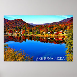 PÔSTER 42 X 28 LAKE JUNALUSKA PREMIUM CANVAS