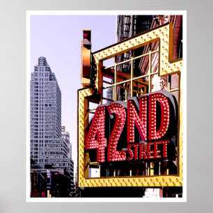 Pôster 42nd Rua, NYC--poster