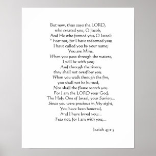 Pôster 43:1 de Isaiah - 5