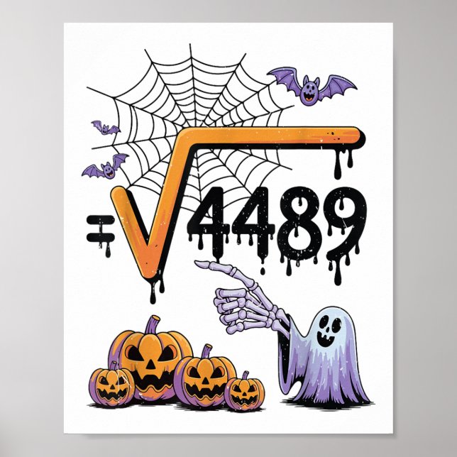 Poster 4489 Square Root 67 Math Teacher Halloween Costume (Frente)