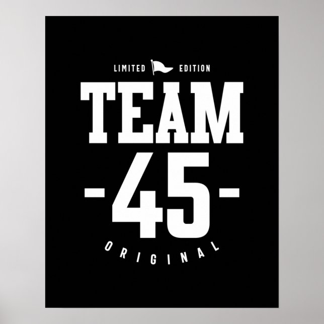 Poster 45 anos - 45º presente engraçado de aniversário (Frente)