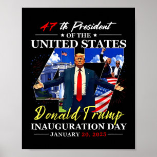 Poster 47º Pres Dos Estados Unidos Da Inauguração De Trum