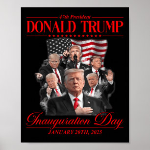 Poster 47º Presidente da Inauguração dos Estados Unidos T